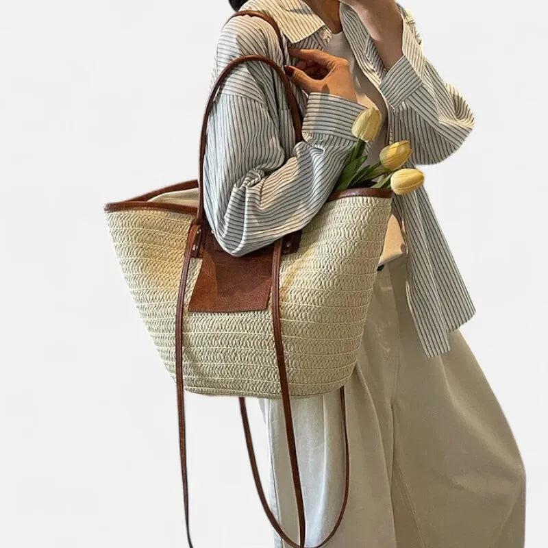 Anaëlle | Large Woven Straw Tote