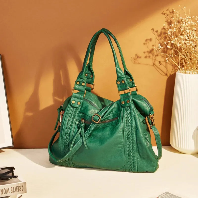 Clara | Vintage Multi-Pocket Shoulder Bag