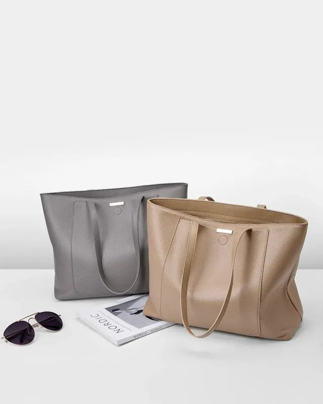 Céleste | Structured Tote with Front & Back Pockets