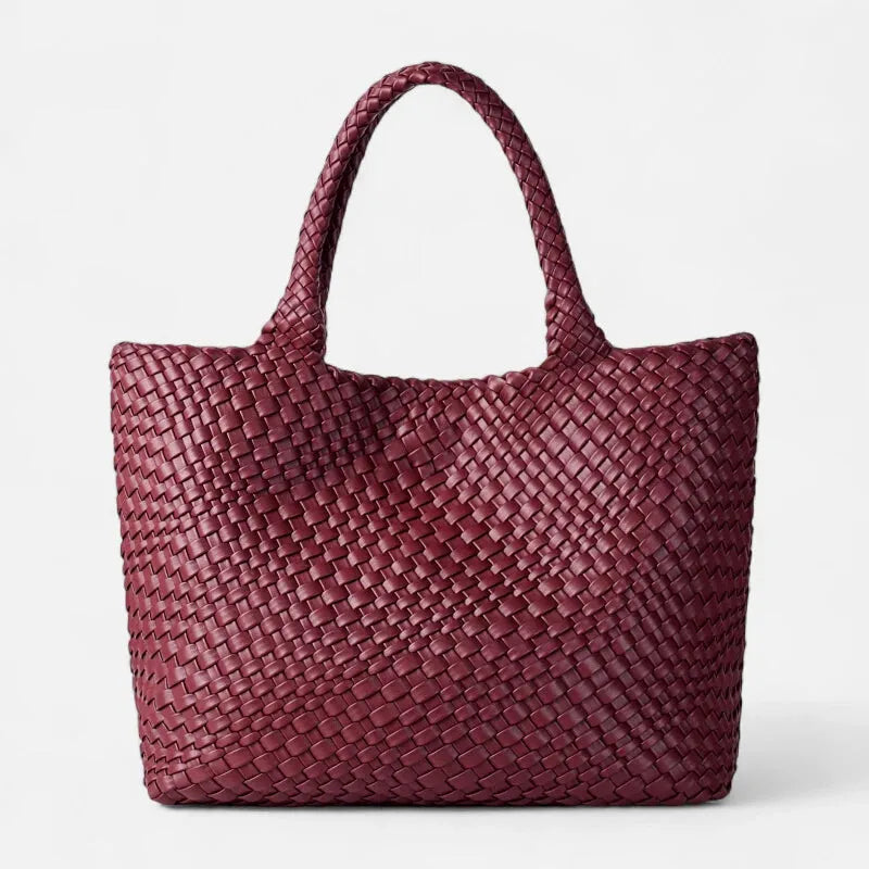Sofia | Woven Tote with Matching Pouch