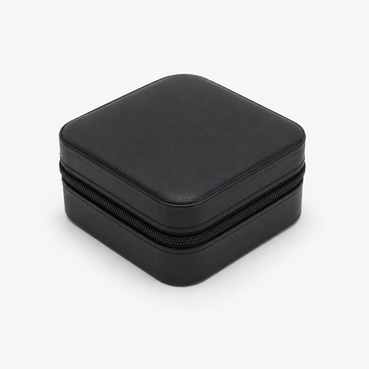 Vegan Leather Jewelry Case by Palmora Society, lifestyle view