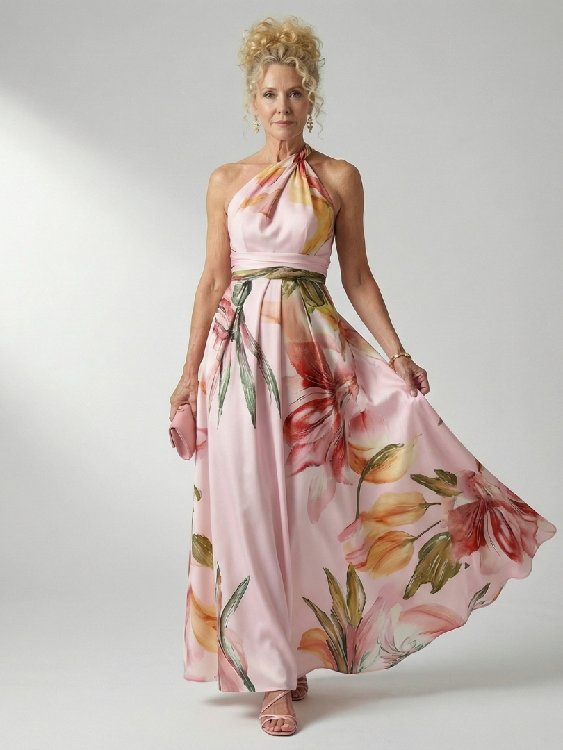 Vestido Largo Floral Ligero AMIEL - vista 3
