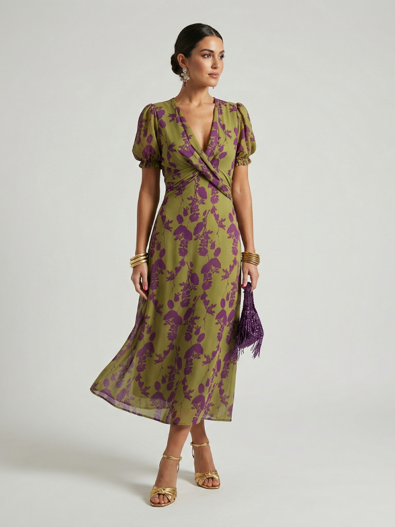 Vestido Midi Floral Relajado VIREL - vista 1