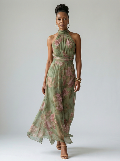 Vestido Midi Halter Fruncido MIRELLE - vista 5