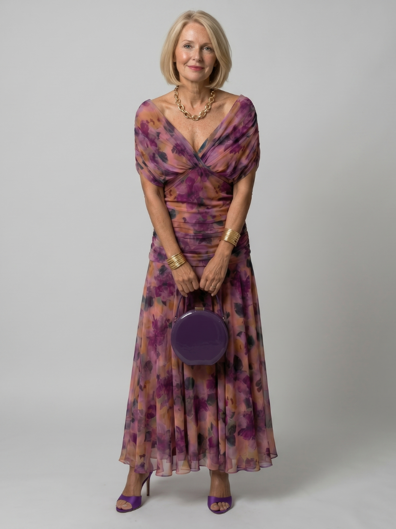 Vestido Midi Hombros Descubiertos CALEN - vista 1