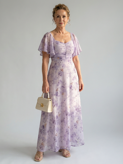 Vestido Midi Manga Mariposa VAELIS - vista 1