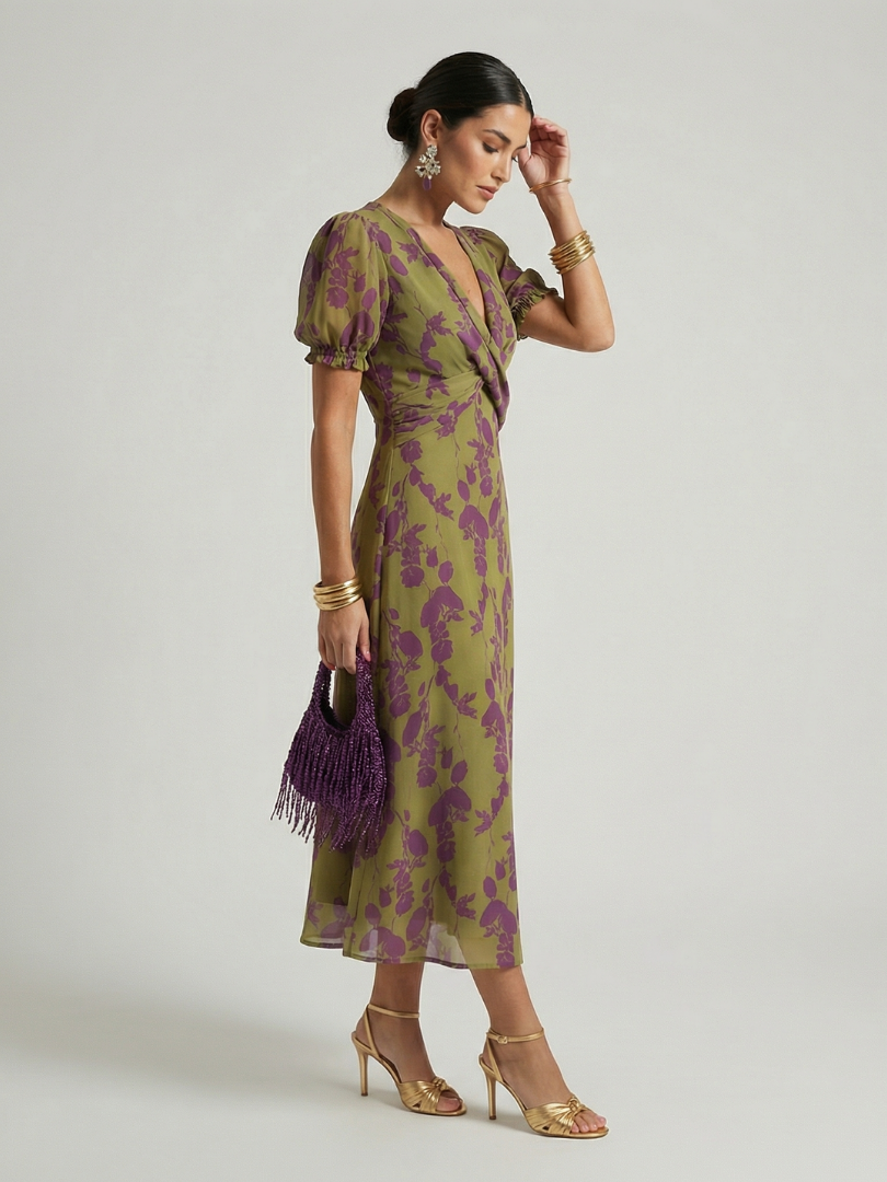 Vestido Midi Floral Relajado VIREL - vista 2