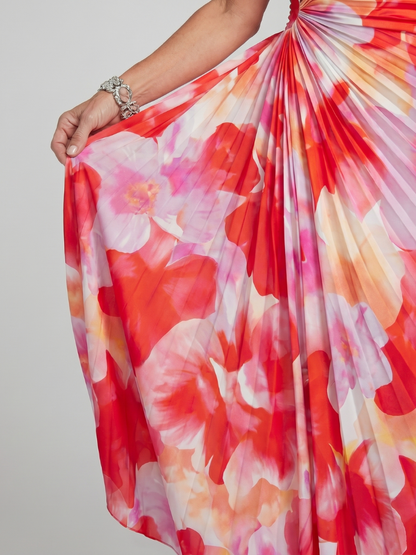 Vestido Midi Asimétrico Plisado TAYA - vista 3
