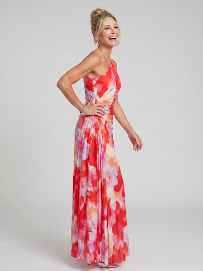 Vestido Midi Asimétrico Plisado TAYA - vista 2