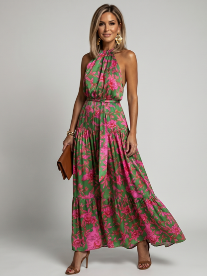 Vestido Midi Halter Drapeado ROWEN - vista 2