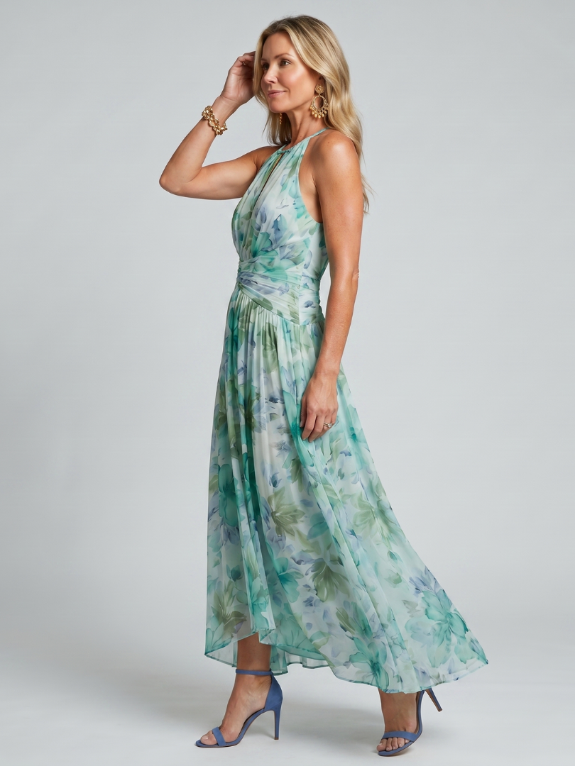 Vestido Midi Floral Suave PORTIA - vista 2