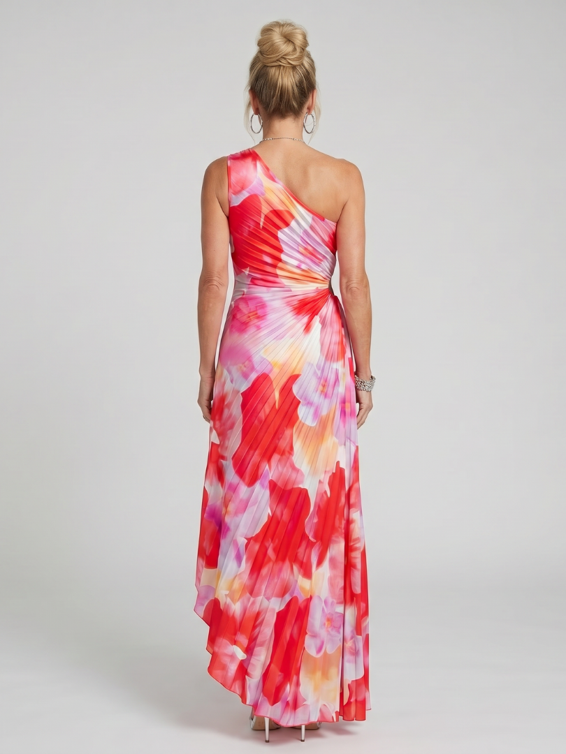 Vestido Midi Asimétrico Plisado TAYA - vista 4