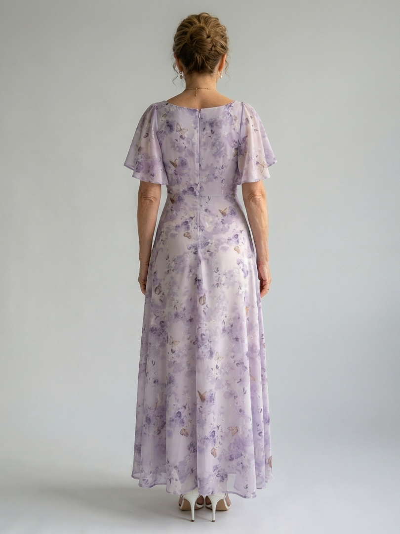 Vestido Midi Manga Mariposa VAELIS - vista 4