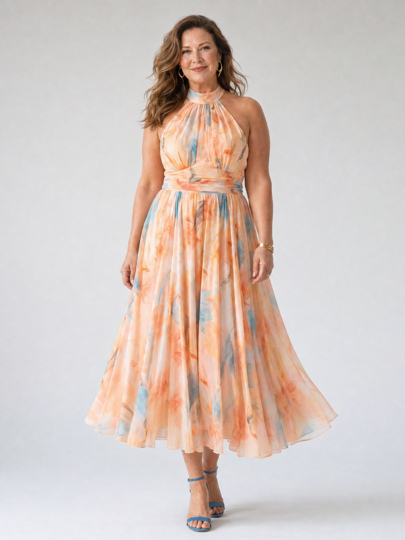 Vestido Midi Halter Suave ELIN - vista 5