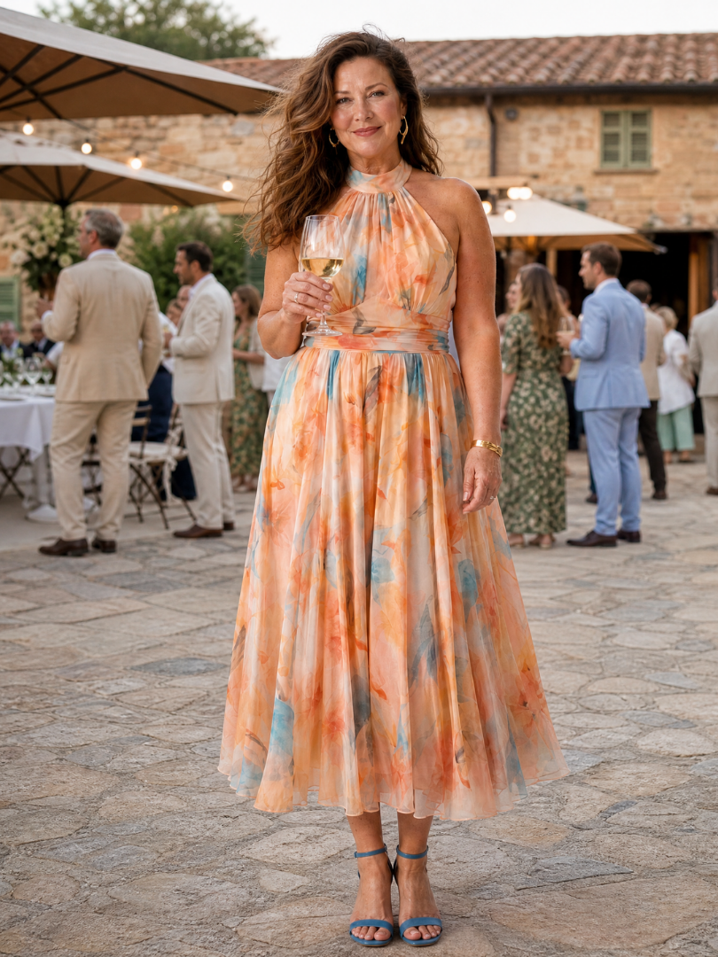 Vestido Midi Halter Suave ELIN - vista 7
