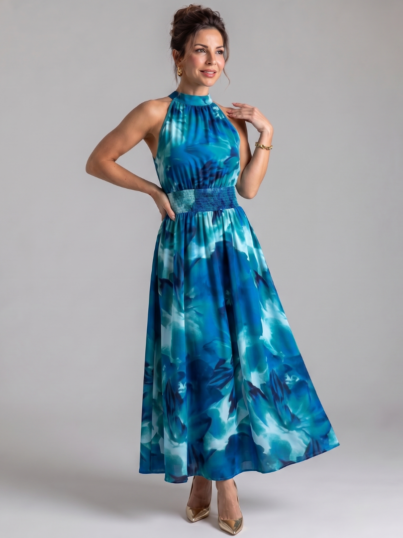 Vestido Midi Estampado Abstracto OLIVIA - vista 2