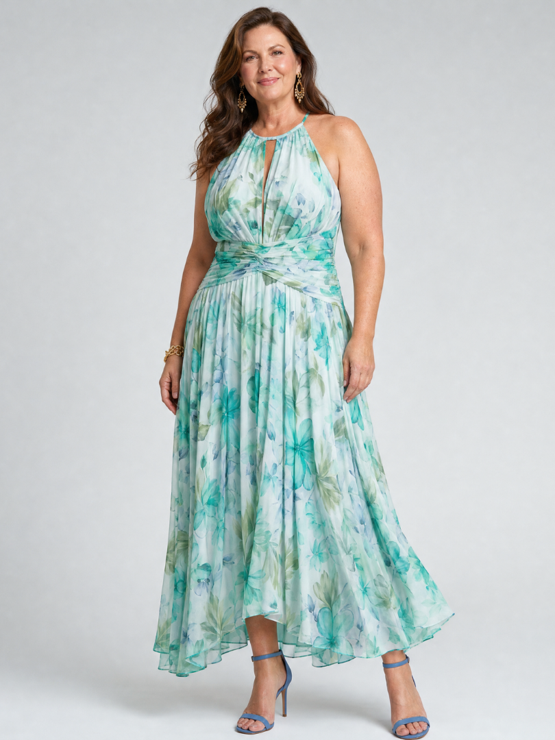 Vestido Midi Floral Suave PORTIA - vista 7