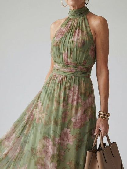 Vestido Midi Halter Fruncido MIRELLE - vista 2