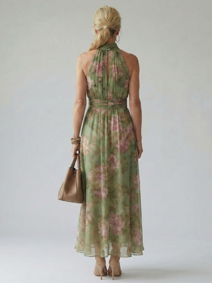 Vestido Midi Halter Fruncido MIRELLE - vista 4