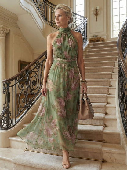 Vestido Midi Halter Fruncido MIRELLE - vista 7
