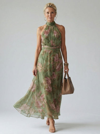 Vestido Midi Halter Fruncido MIRELLE - vista 1