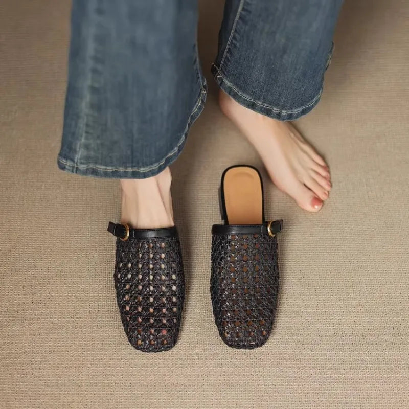 Zapatos Retro MONVETTA Tejidos con Tacón de Bloque - vista 7