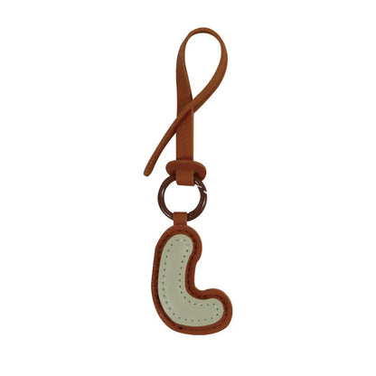 Leather Letter Charm