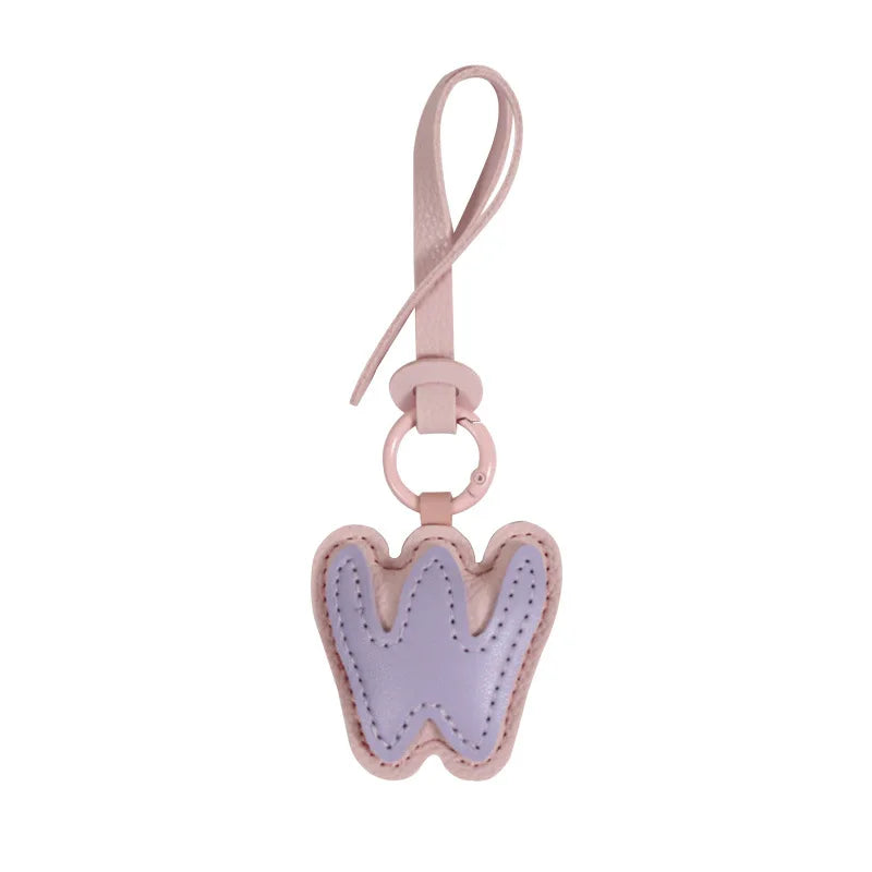 Leather Letter Charm