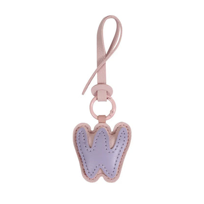 Leather Letter Charm