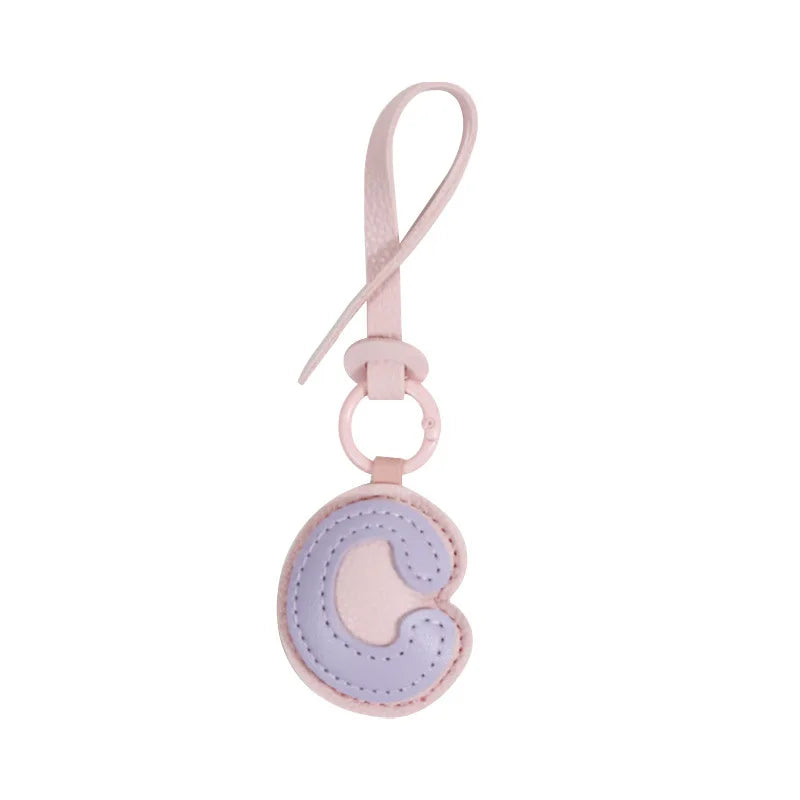 Leather Letter Charm