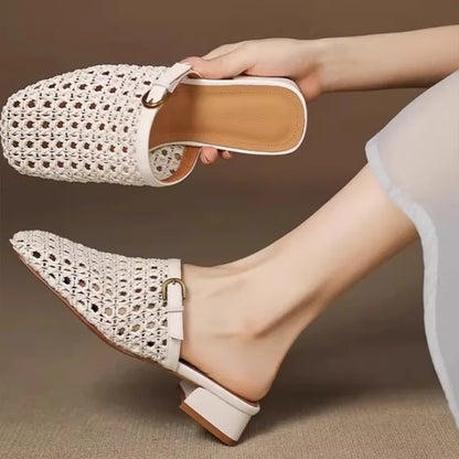 Zapatos Retro MONVETTA Tejidos con Tacón de Bloque - vista 8