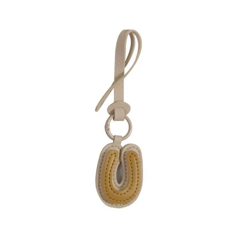 Leather Letter Charm