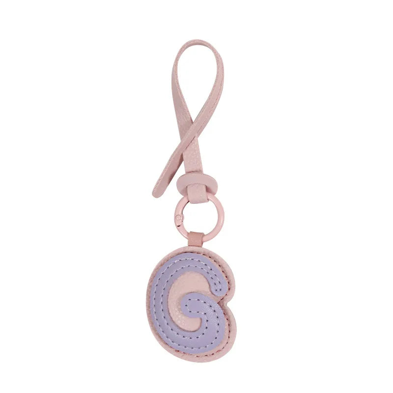 Leather Letter Charm