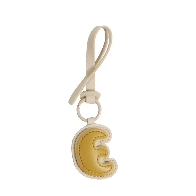 Leather Letter Charm