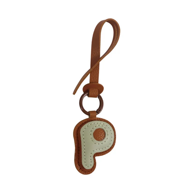 Leather Letter Charm