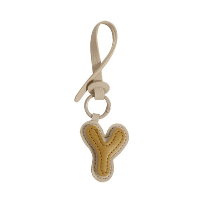 Leather Letter Charm