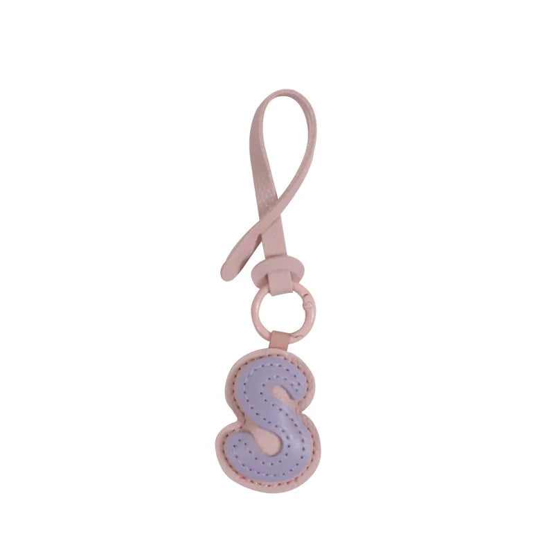 Leather Letter Charm