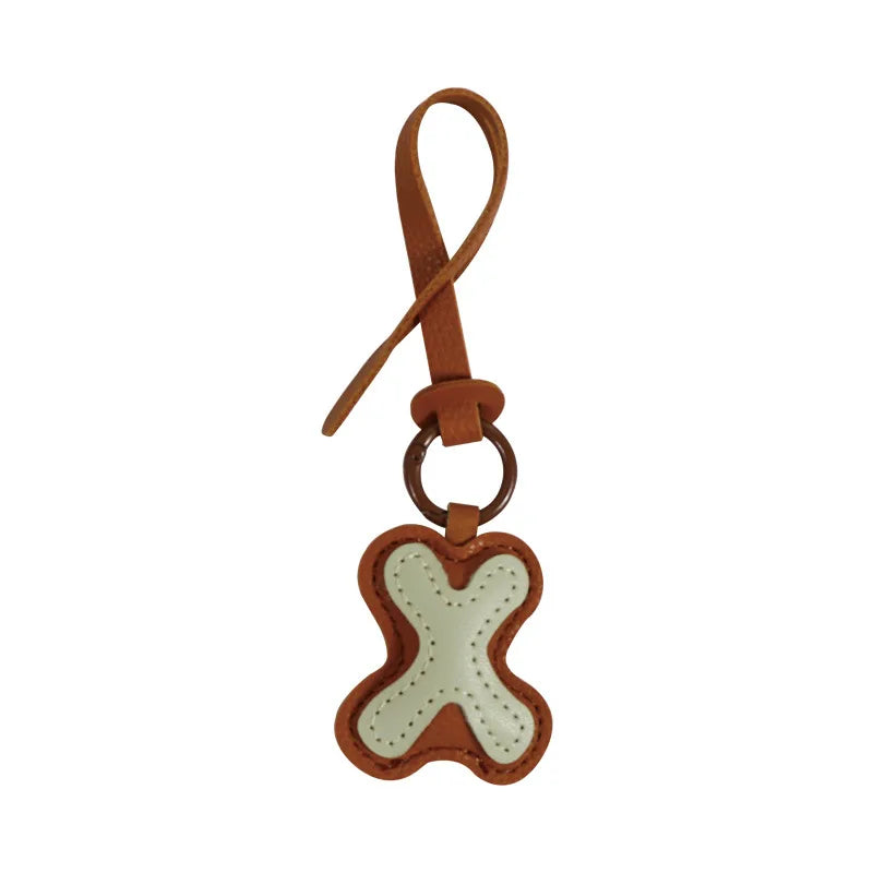 Leather Letter Charm