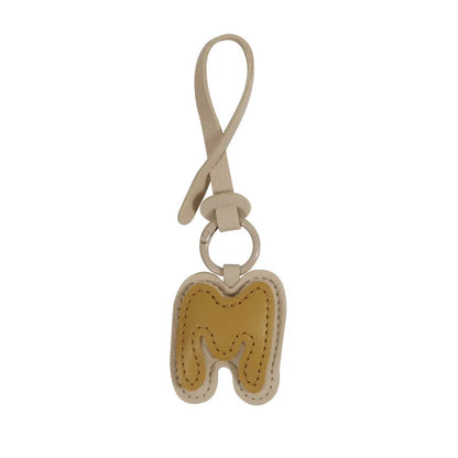 Leather Letter Charm