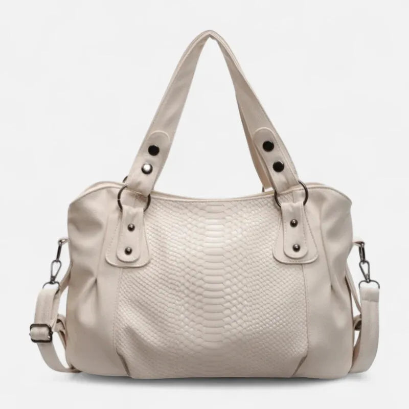 Manon | Croc-Effect Shoulder Bag