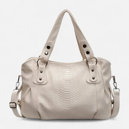 Manon | Croc-Effect Shoulder Bag
