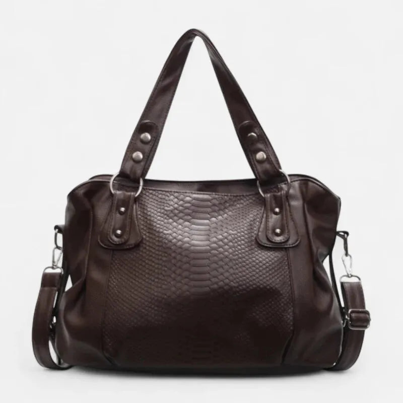 Manon | Croc-Effect Shoulder Bag