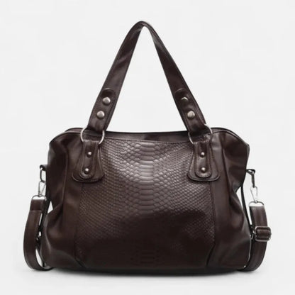 Manon | Croc-Effect Shoulder Bag