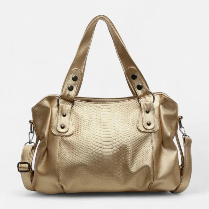 Manon | Croc-Effect Shoulder Bag