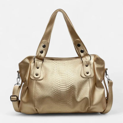 Manon | Croc-Effect Shoulder Bag