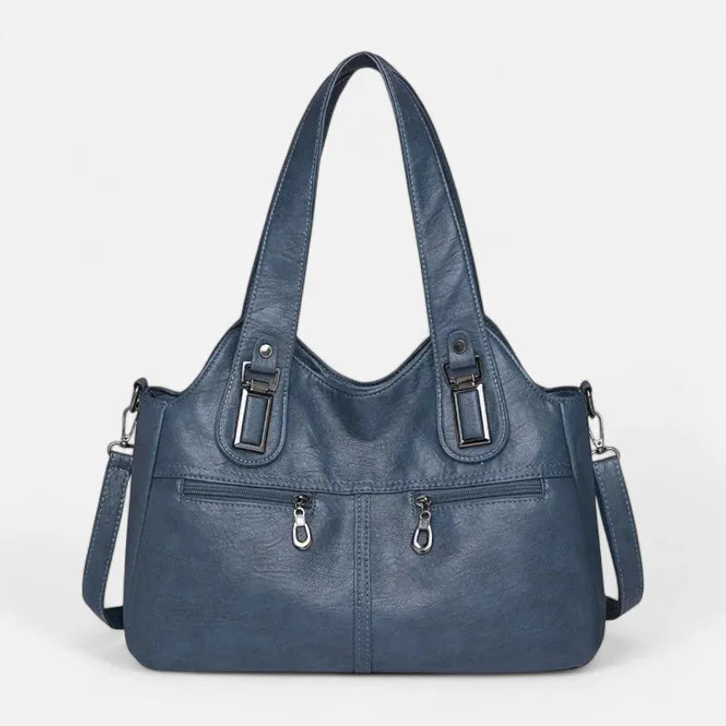 Agnès | Large Retro Multi-Pocket Shoulder Bag