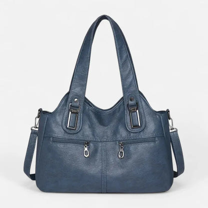 Agnès | Large Retro Multi-Pocket Shoulder Bag