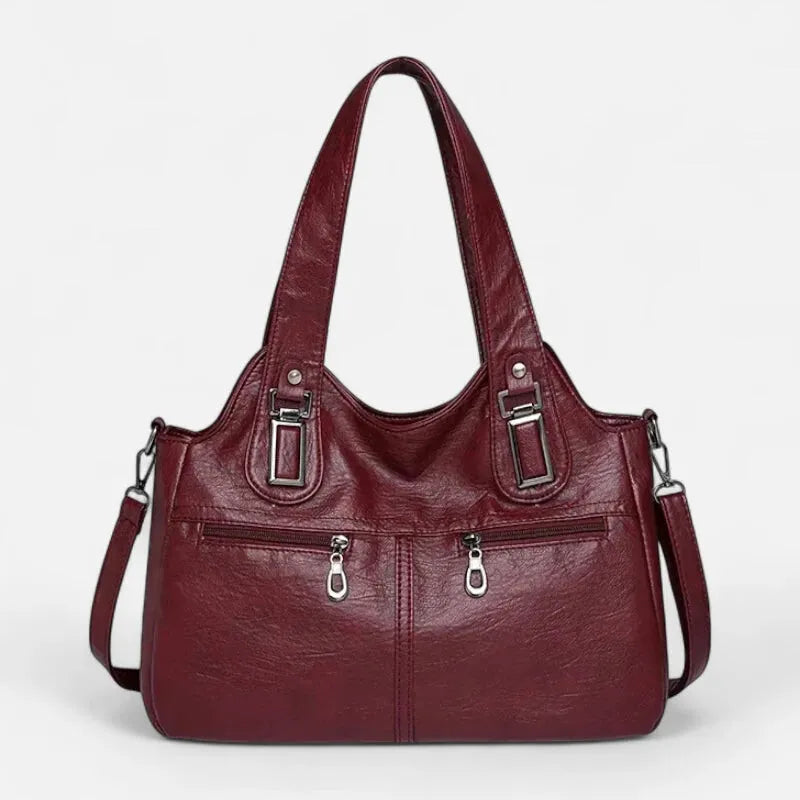 Agnès | Large Retro Multi-Pocket Shoulder Bag