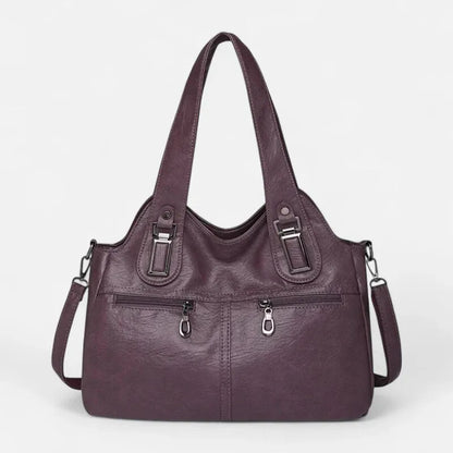 Agnès | Large Retro Multi-Pocket Shoulder Bag