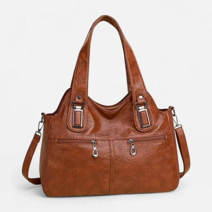 Agnès | Large Retro Multi-Pocket Shoulder Bag